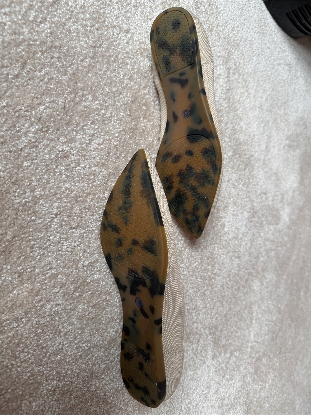Rothy's Beige Pointed-Toe Flats - Picture 3 of 4